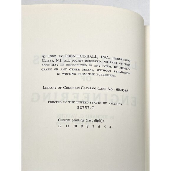 Legal Aspects of Engineering by Richard C. Vaughn (1962, Hardcover) EUC - Picture 5 of 6